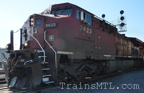 Locomotive CP9623 left side / coté gauche